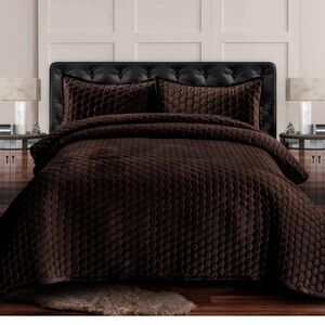 Velvet Quilt set- queen size
